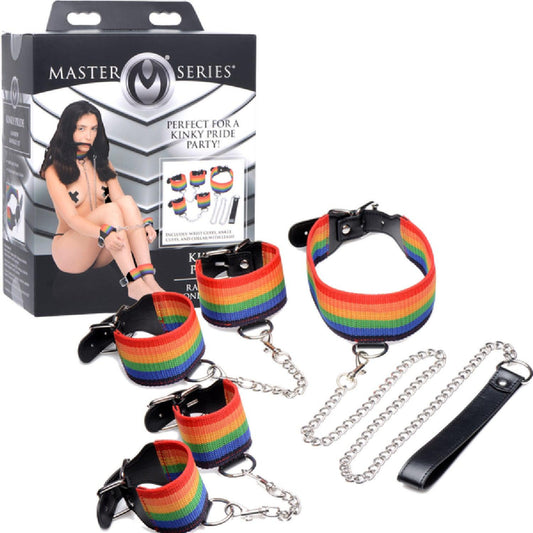 Kinky Pride Rainbow Bondage Set - Take A Peek