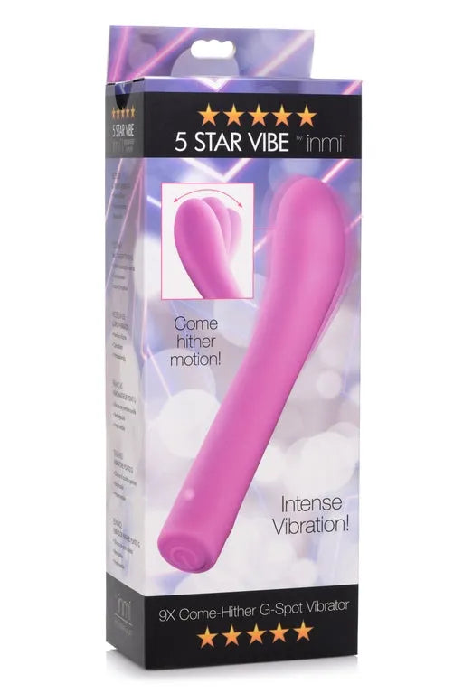 INMI 5 Star Come Hither G-Spot Vibrator - Pink - Take A Peek