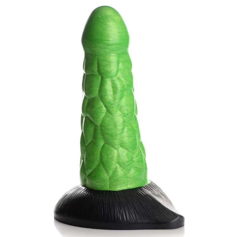 Creature Cocks Radioactive Reptile Thick Scaly Silicone Dildo - 19 cm Dildo - Take A Peek