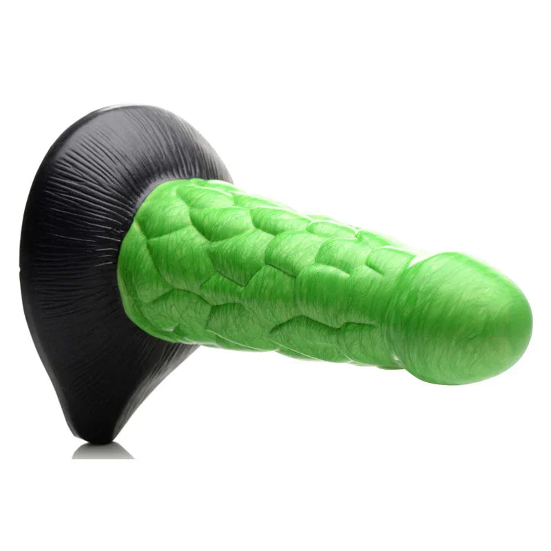 Creature Cocks Radioactive Reptile Thick Scaly Silicone Dildo - 19 cm Dildo - Take A Peek