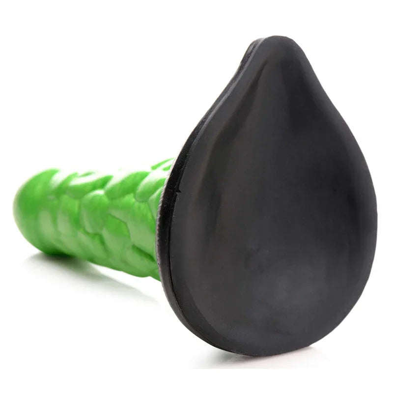 Creature Cocks Radioactive Reptile Thick Scaly Silicone Dildo - 19 cm Dildo - Take A Peek