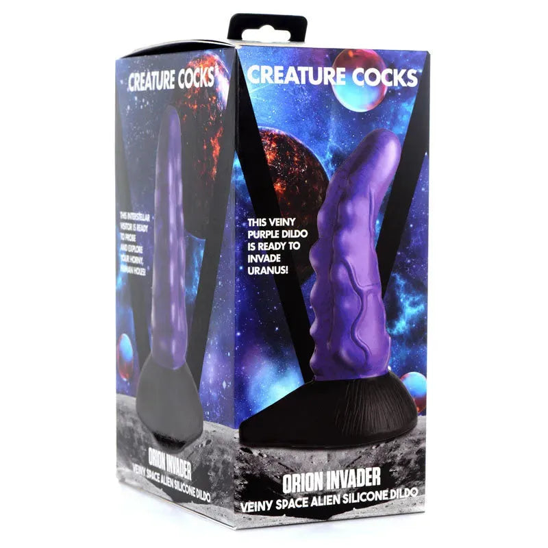 Creature Cocks Orion Invader Veiny Space Alien Silicone Dildo - Take A Peek