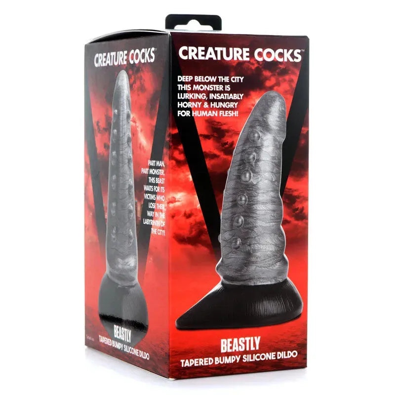 Creature Cocks Beastly Tapered Bumpy Silicone Dildo - Take A Peek