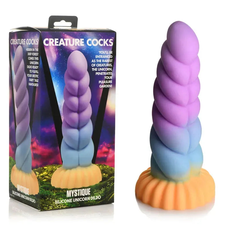 Creature Cocks Mystique Silicone Unicorn Dildo - Take A Peek