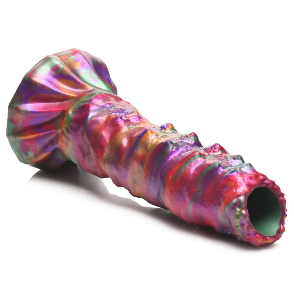 Creature Cocks Larva Silicone Dildo - 22.9 cm Fantasy Dildo with Eggs - Take A Peek
