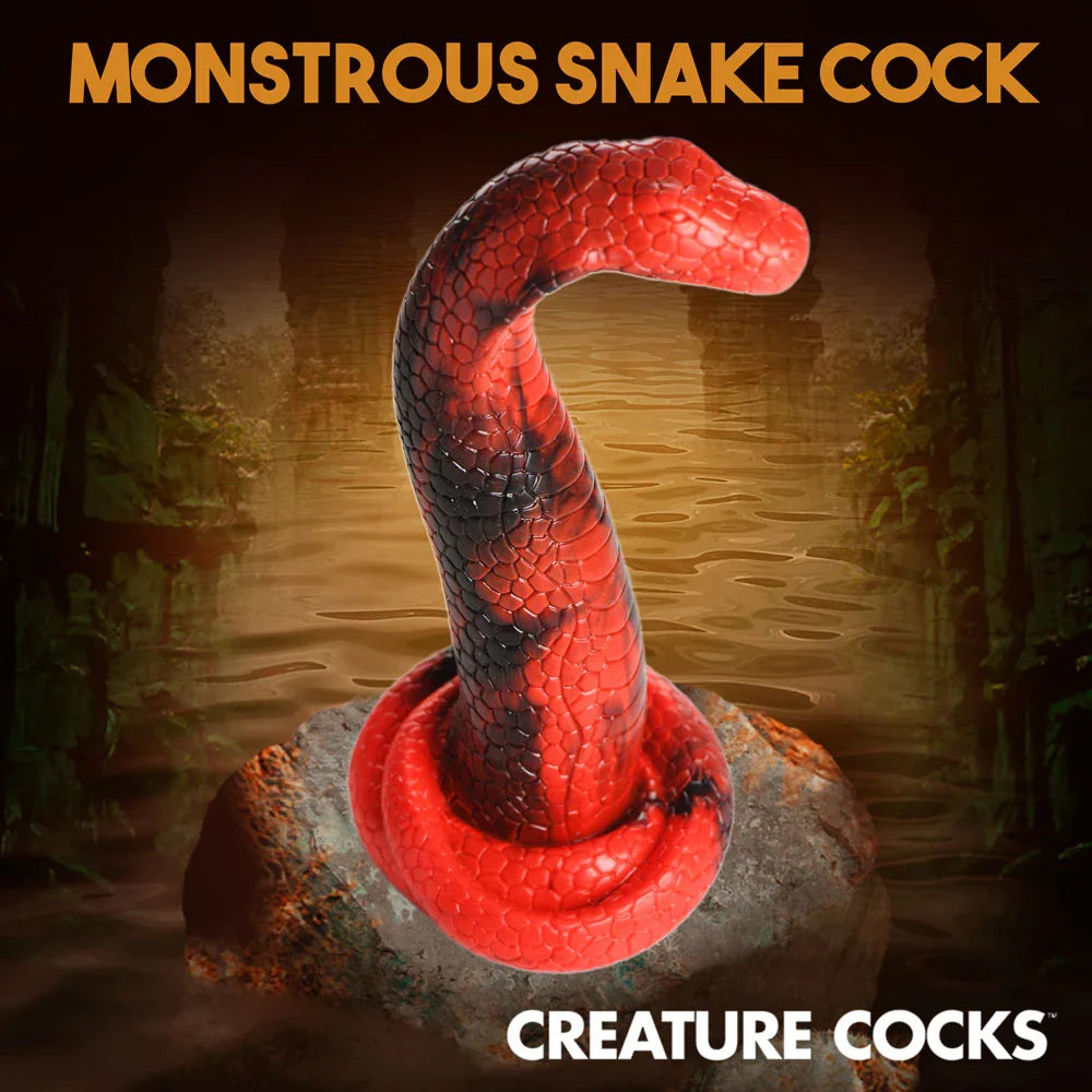 Creature Cocks King Cobra Silicone Dildo - 21.4 cm Fantasy Dildo - Take A Peek