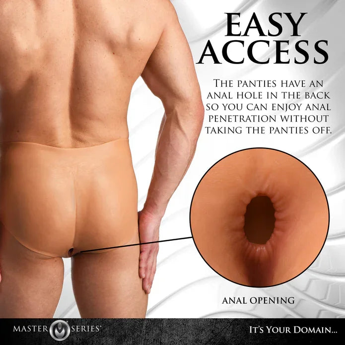 Pussy Panties Silicone Vagina + Ass Panties - Medium - Take A Peek