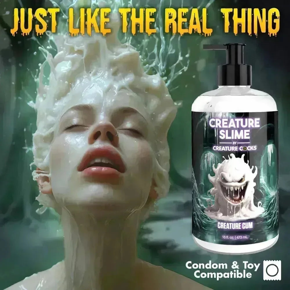 Creature Slime by Creature Cocks - Creature Cum - Cum Lubricant - 473 ml Pump Bottle - Take A Peek