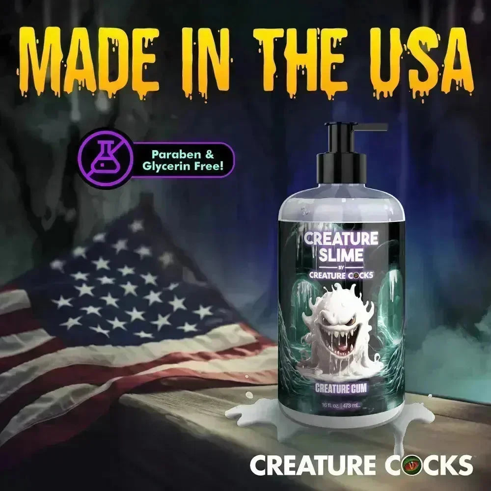Creature Slime by Creature Cocks - Creature Cum - Cum Lubricant - 473 ml Pump Bottle - Take A Peek