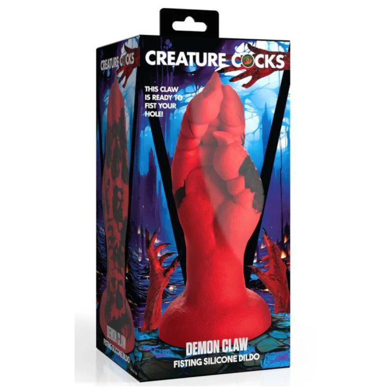 Creature Cocks Demon Claw - Fisting Silicone Dildo-AH469-Red