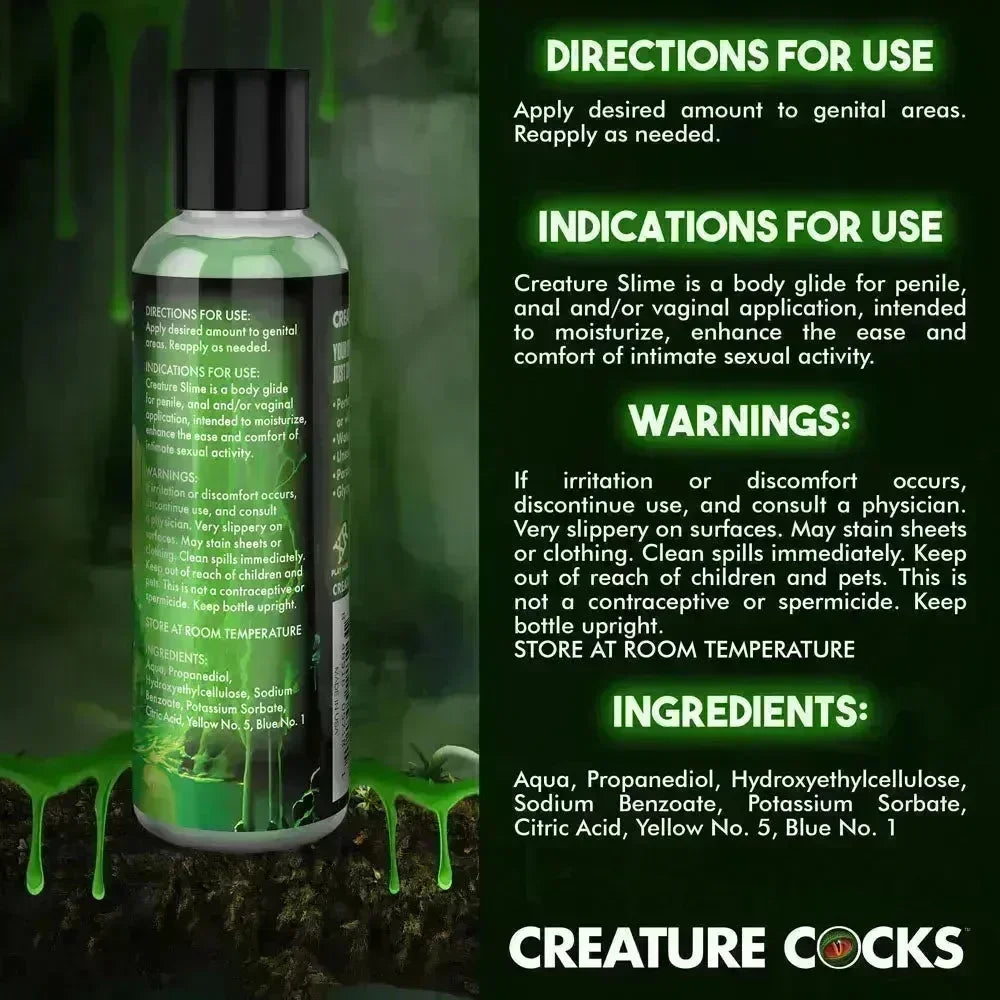 Creature Slime by Creature Cocks - Slime - Water Based Lubricant - 118 ml Bottle - Take A Peek