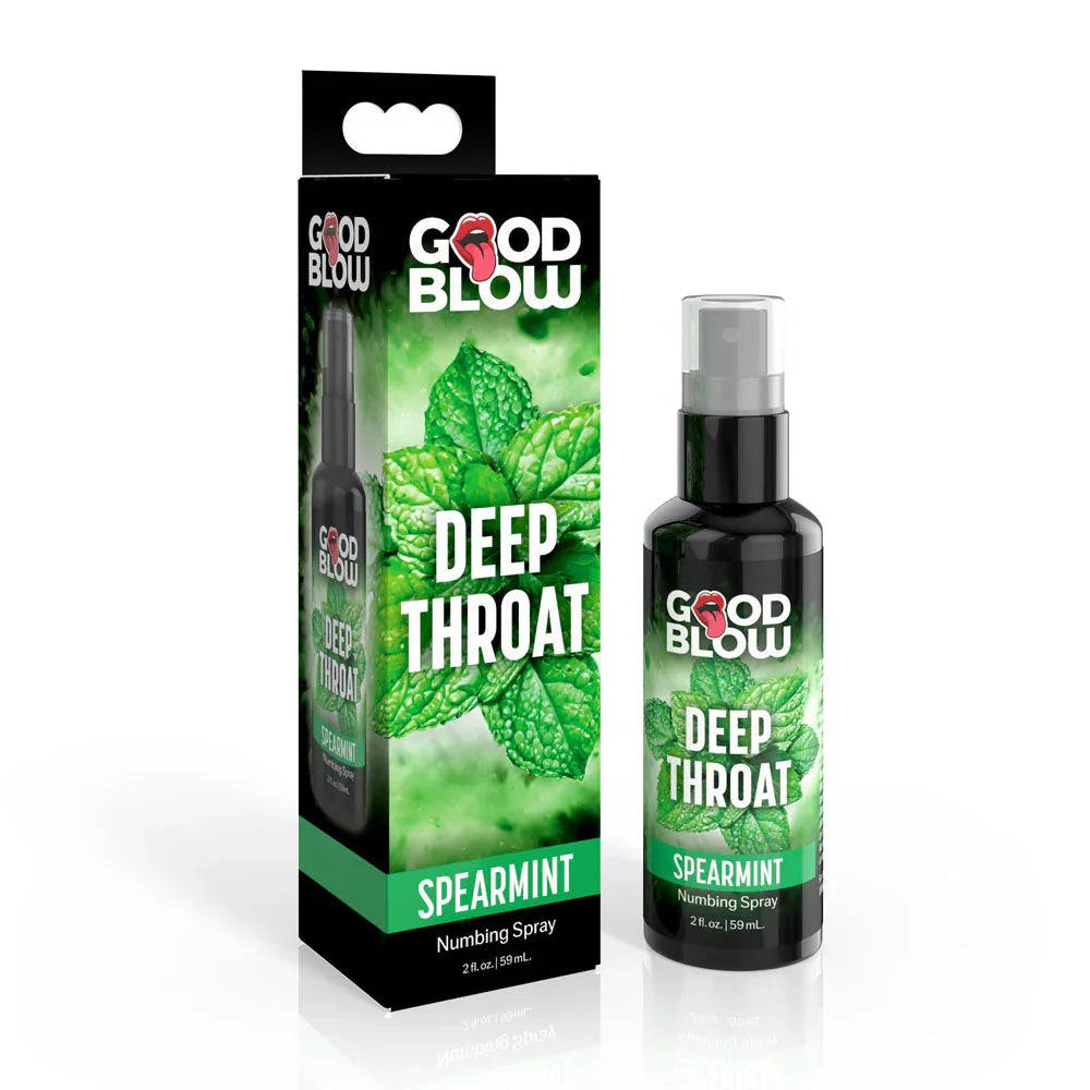 Good Blow Deep Throat Spray - Spearmint - Spearmint Flavoured Numbing Spray - 59 ml Spray - Take A Peek