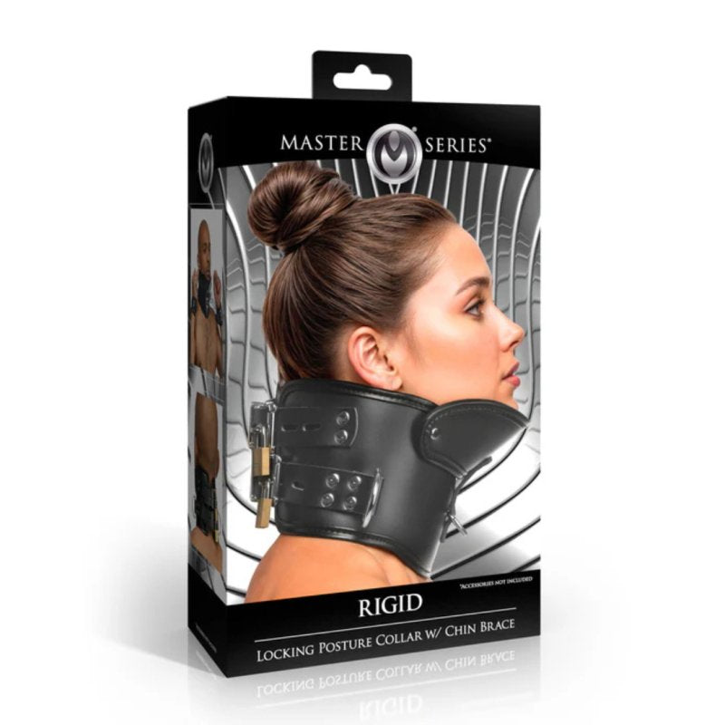 Master Series Rigid Locking Posture Collar w/ Chin Brace-AH607