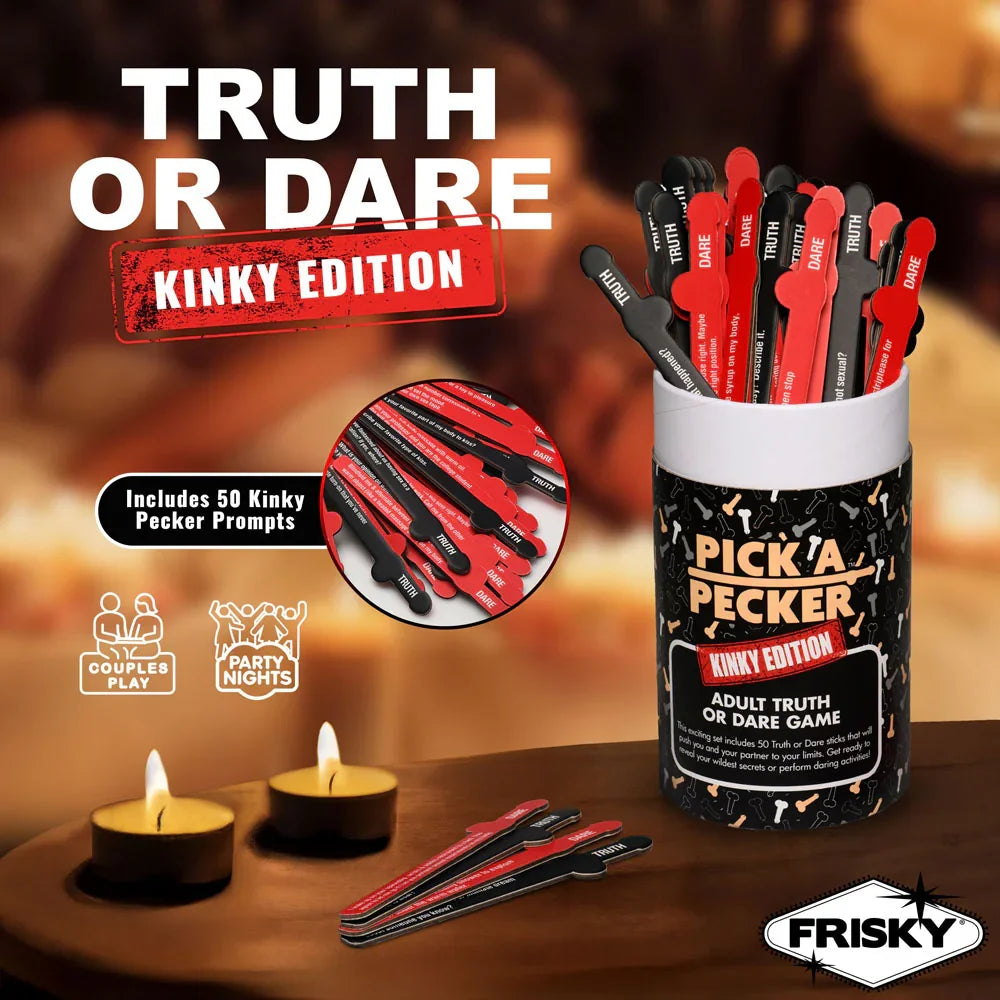 Frisky Pick A Pecker - Kinky Edition - Adult Truth Or Dare Game - Take A Peek