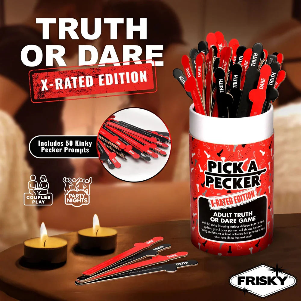 Frisky Pick A Pecker - X-Rated Edition - Adult Truth Or Dare Game - Take A Peek