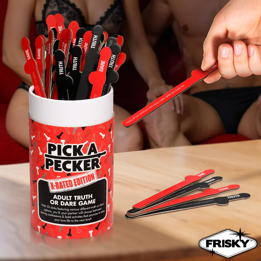Frisky Pick A Pecker - X-Rated Edition - Adult Truth Or Dare Game - Take A Peek
