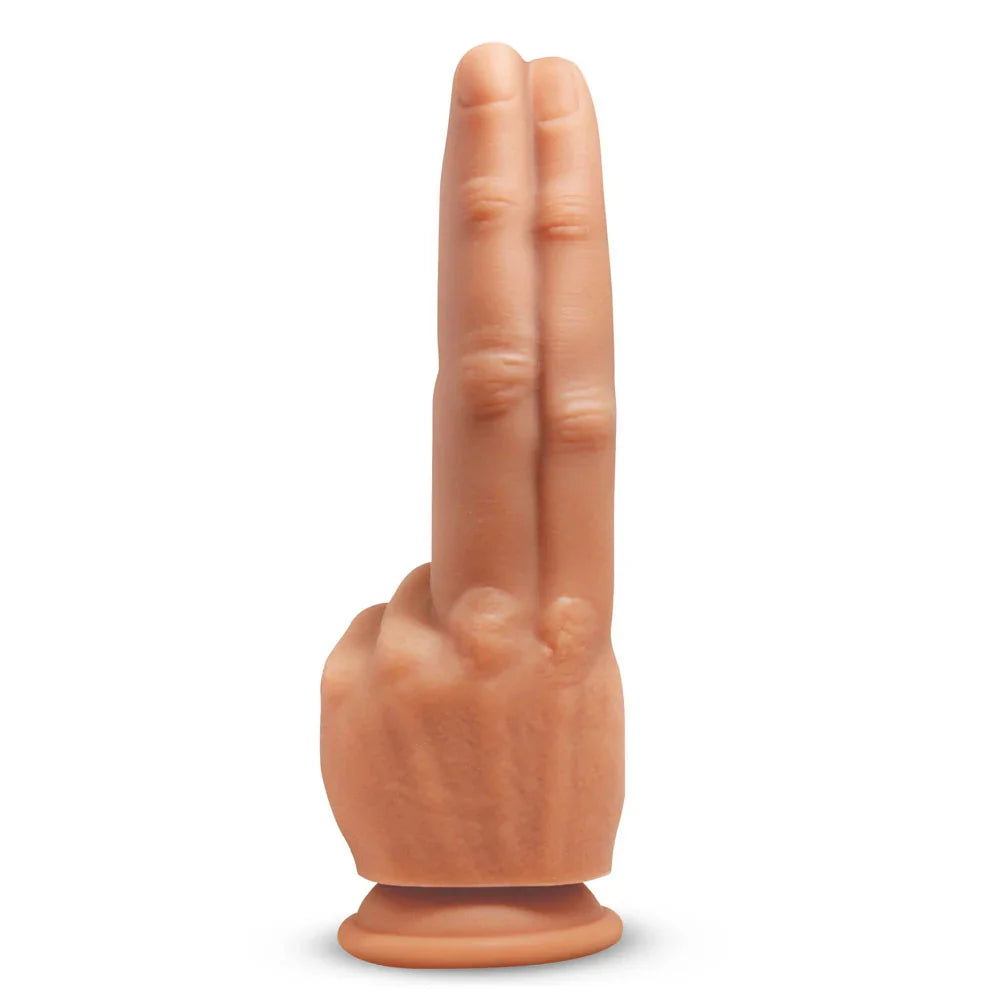 Master Series The Pleaser - 23.6 cm Double Finger Dildo - Take A Peek