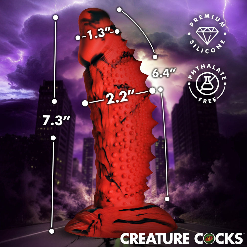 Creature Cocks Gojira - /Black 18.5 cm Fantasy Dildo - Take A Peek
