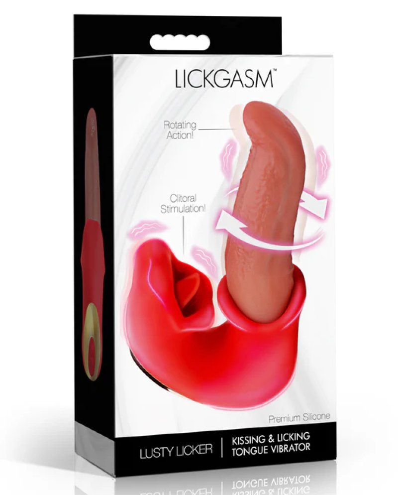 Lickgasm Lusty Licker Kissing & Licking Tongue Vibrator-AH858