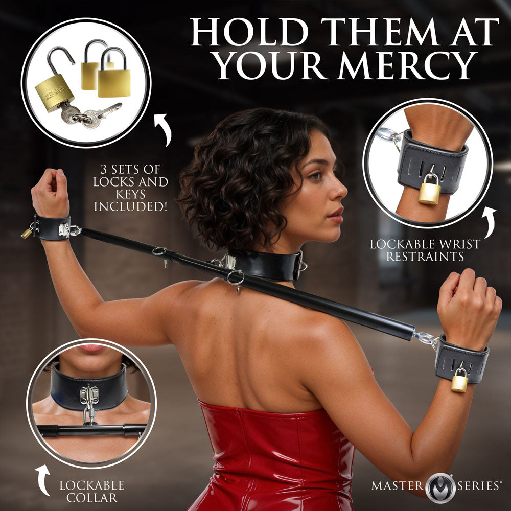 Master Series Dominion Bar - Adjustable Spreader Bar with Collar - Take A Peek
