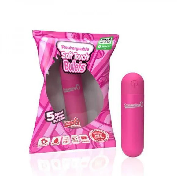 Screaming O Soft Touch Rechargeable Bullets - Pink - Take A Peek