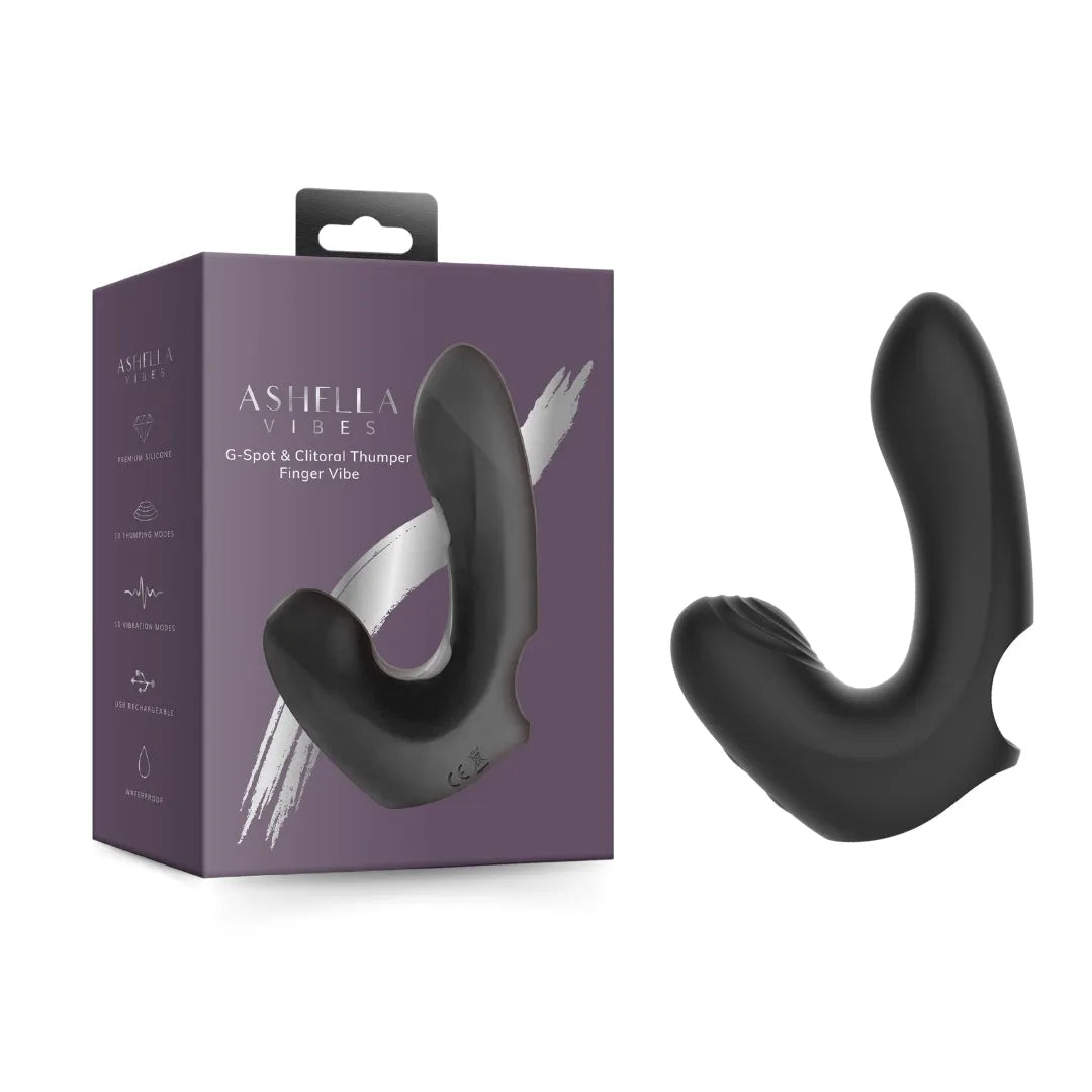 Ashella Vibes G-spot Clitoral Thumper Finger Vibe - Take A Peek