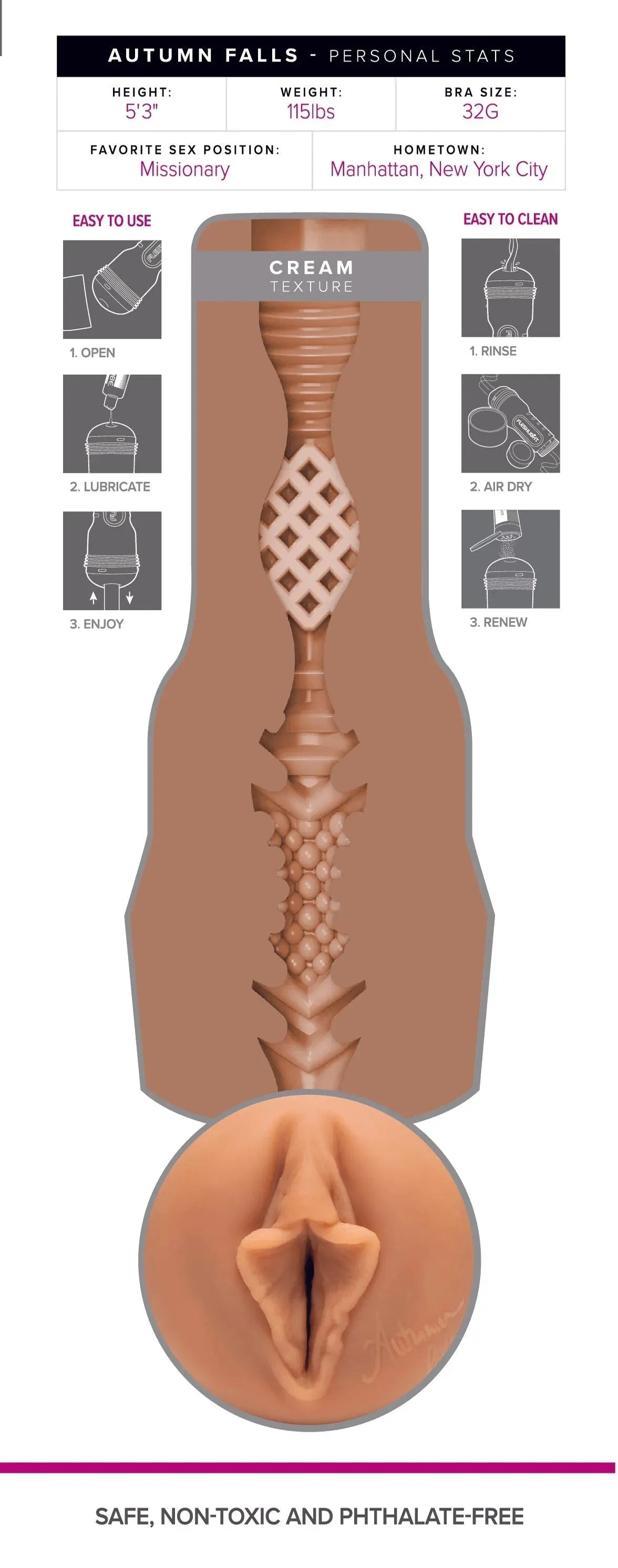Fleshlight Girls Autumn Falls Cream - Take A Peek