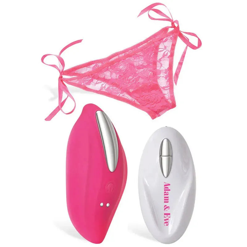 Adam & Eve Eve's Rechargeable Vibrating Panty With Remote - Take A Peek
