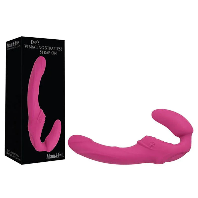 Adam & Eve Eve's Vibrating Strapless Strap-On - Take A Peek