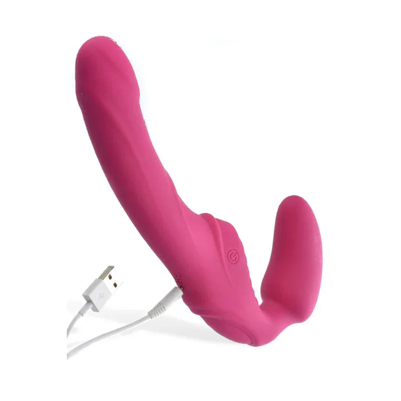 Adam & Eve Eve's Vibrating Strapless Strap-On - Take A Peek