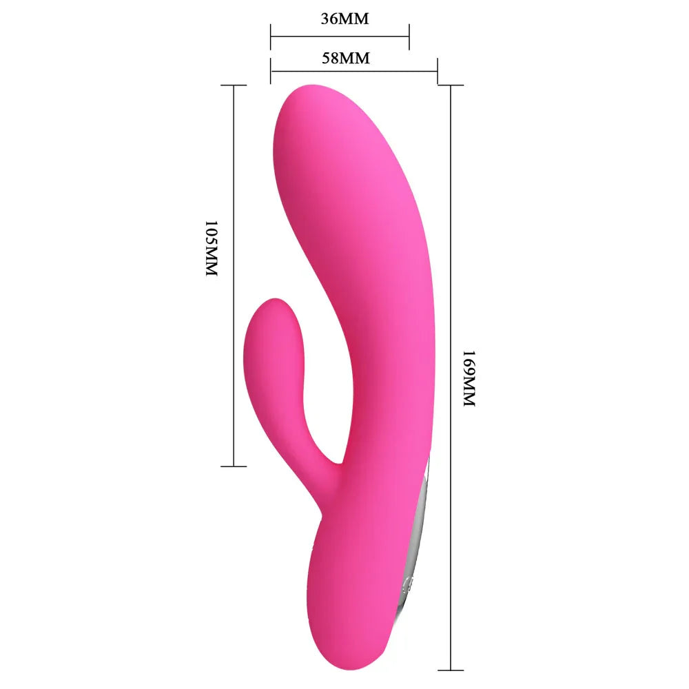 Party Up CLARE Flexible Vibe - - 16.9 cm USB Rechargeable Rabbit Vibrator - Take A Peek