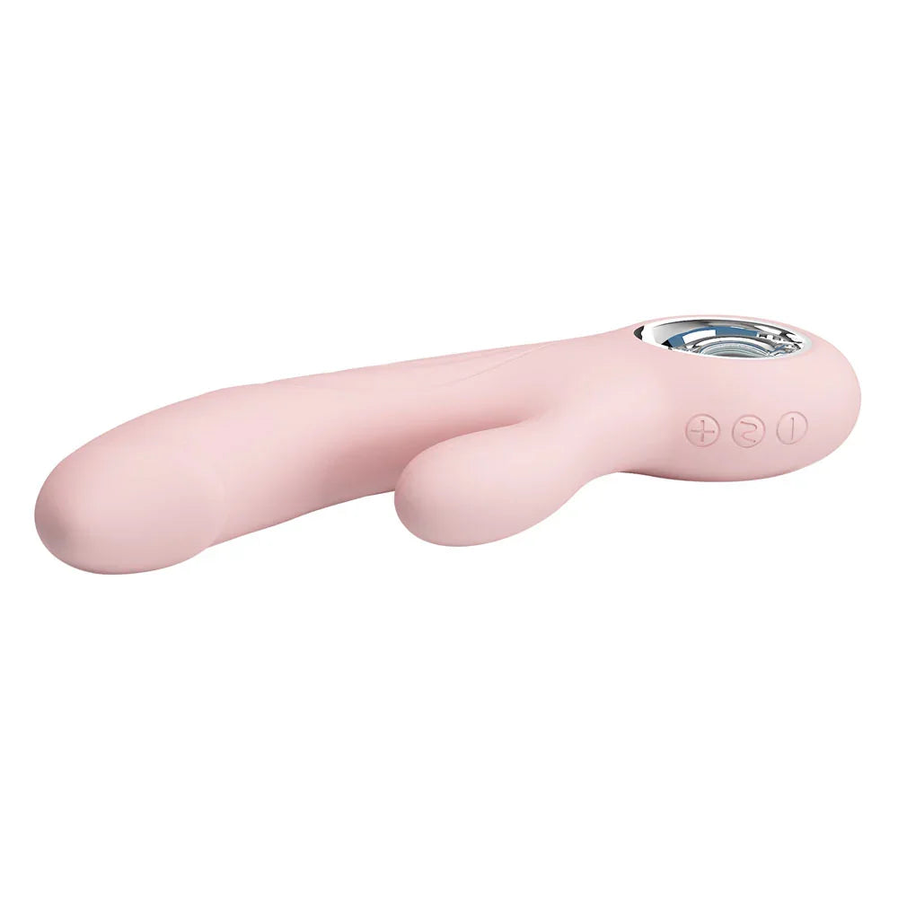 Party Up DAVE Rabbit Vibe - - 19 cm USB Rechargeable Rabbit Vibrator - Take A Peek