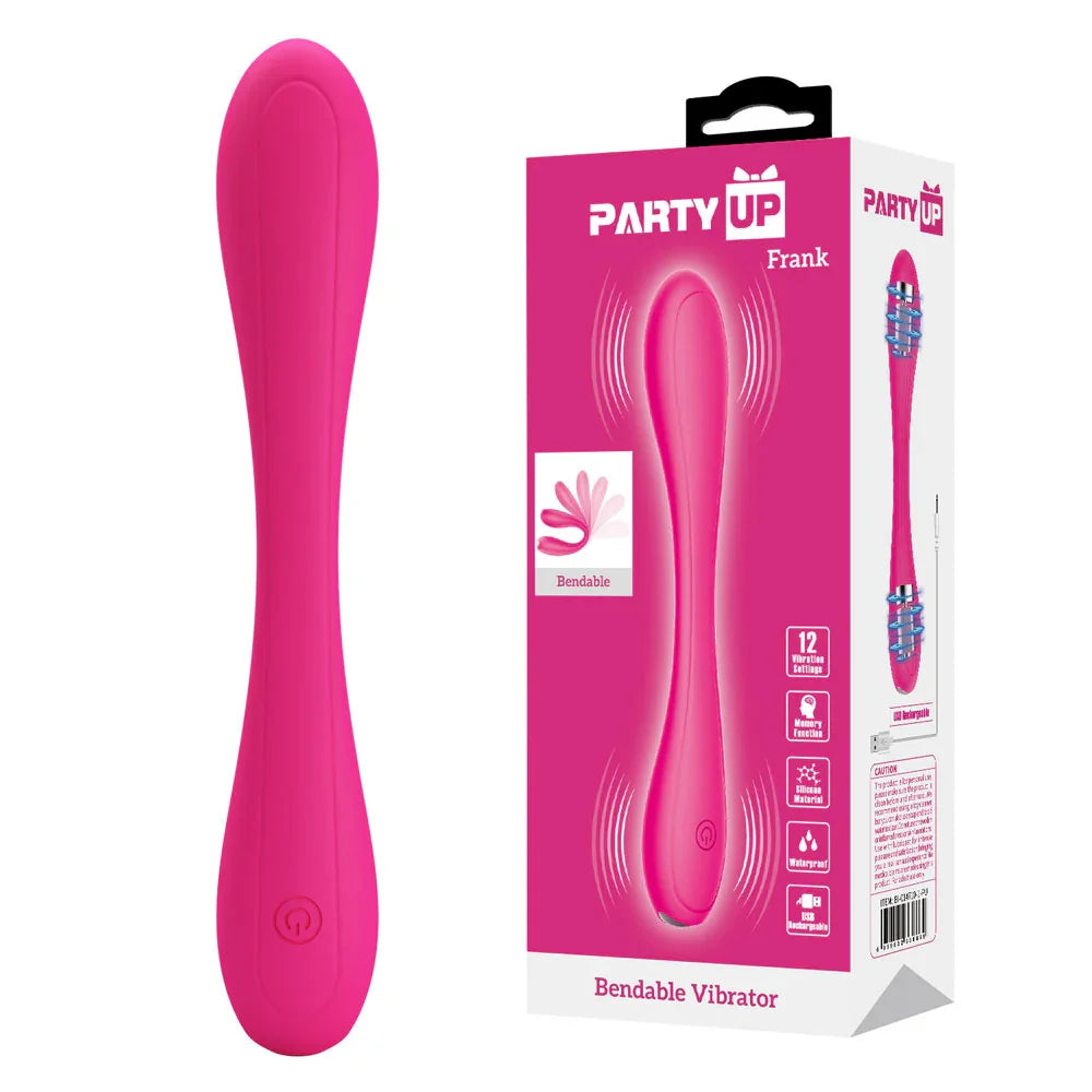 Party Up FRANK Bendable Vibe - - 17.1 cm Bendable Vibrator - Take A Peek