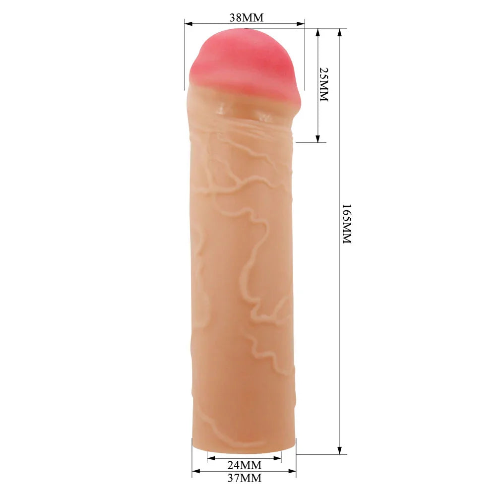 Party Up OSCAR 1 Inch Extender Sleeve - 1 Inch Penis Extender Sleeve - Take A Peek