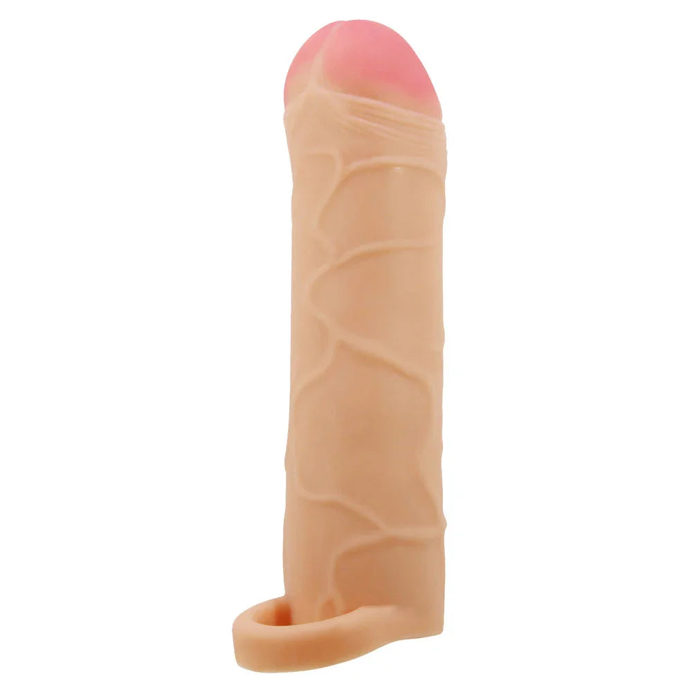 Party Up OWEN 1 Inch Extender Sleeve - 1 Inch Penis Extender Sleeve with Ball Strap - Take A Peek