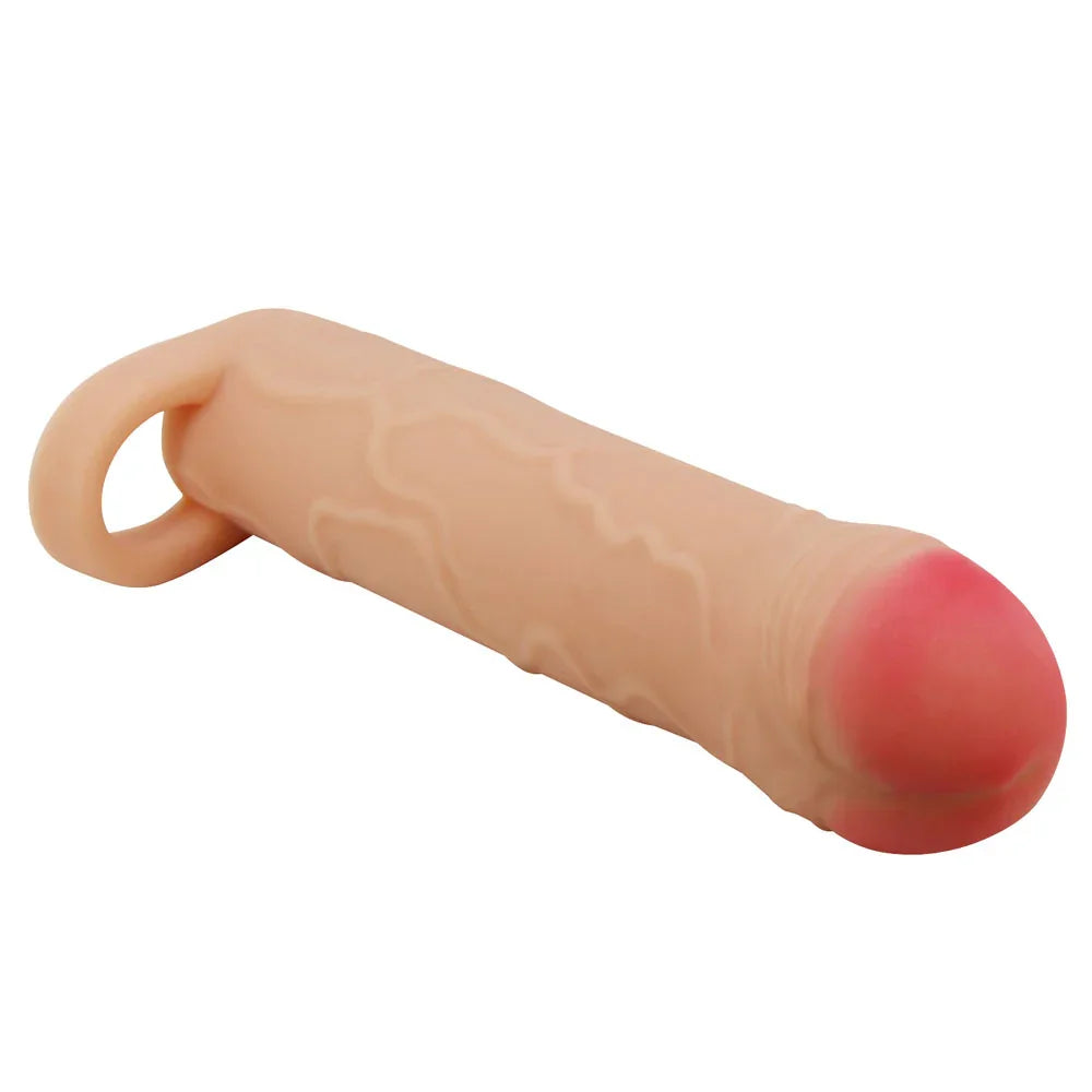 Party Up OWEN 1 Inch Extender Sleeve - 1 Inch Penis Extender Sleeve with Ball Strap - Take A Peek