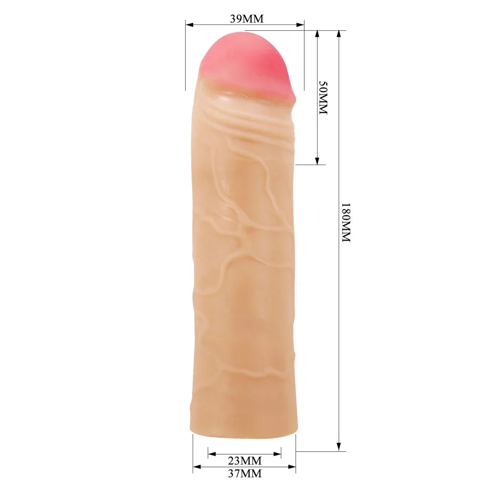 Party Up PARKER 2 Inch Extender Sleeve - 2 Inch Penis Extender Sleeve - Take A Peek
