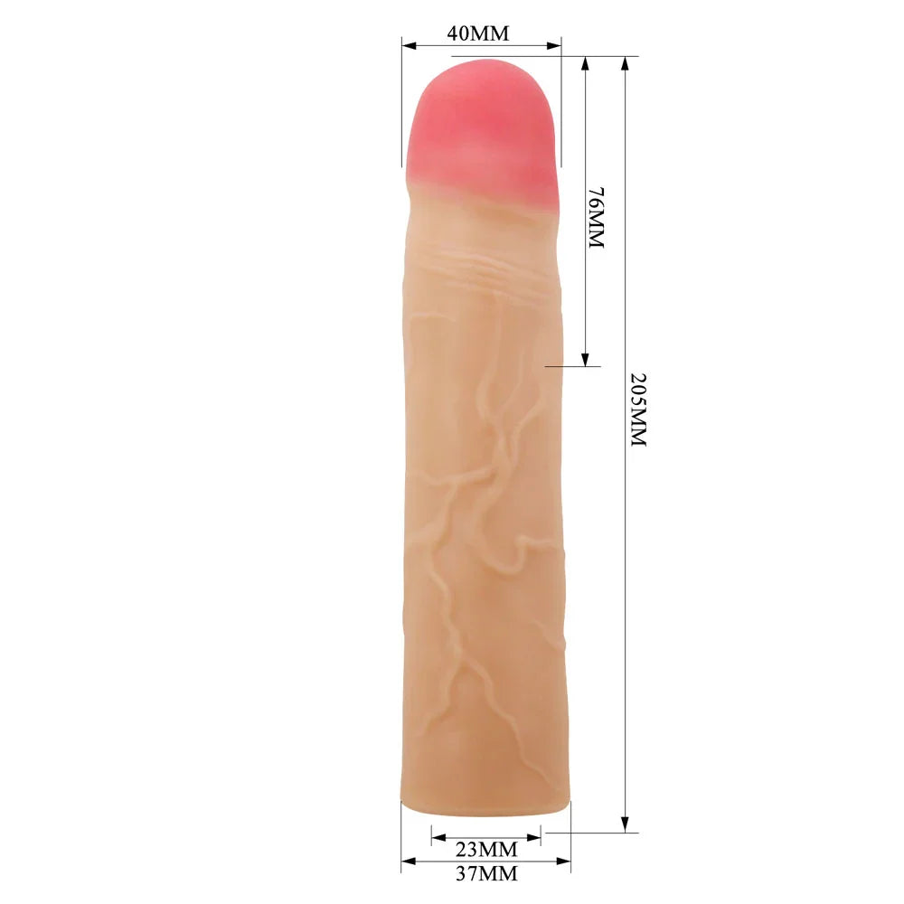 Party Up PHILIP 3 Inch Extender Sleeve - 3 Inch Penis Extender Sleeve - Take A Peek