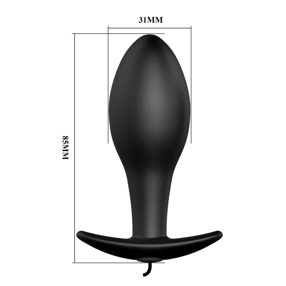 Party Up JASON Vibrating Anal Plug - 8.5 cm Vibrating Butt Plug with Remote - Take A Peek