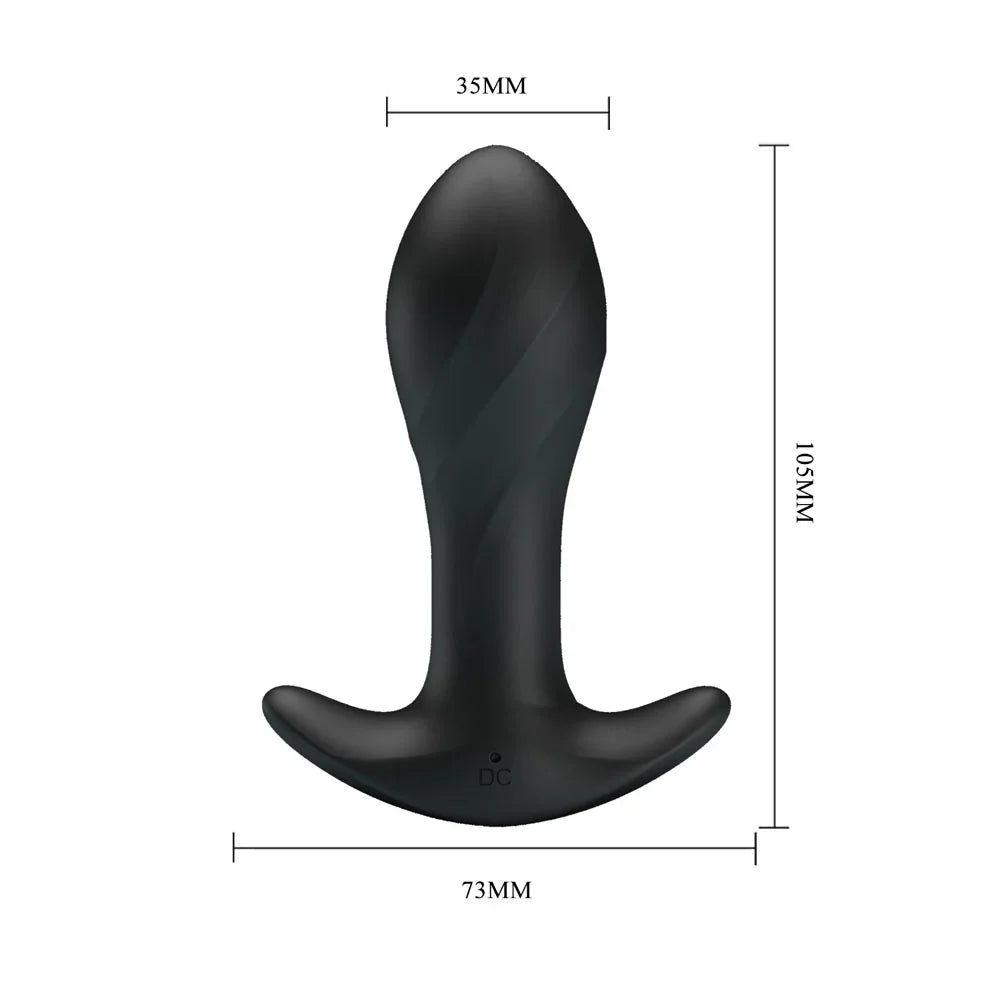 Party Up KEITH Vibrating Plug - 10.5 cm USB Rechargeable Vibrating Butt Plug - Take A Peek
