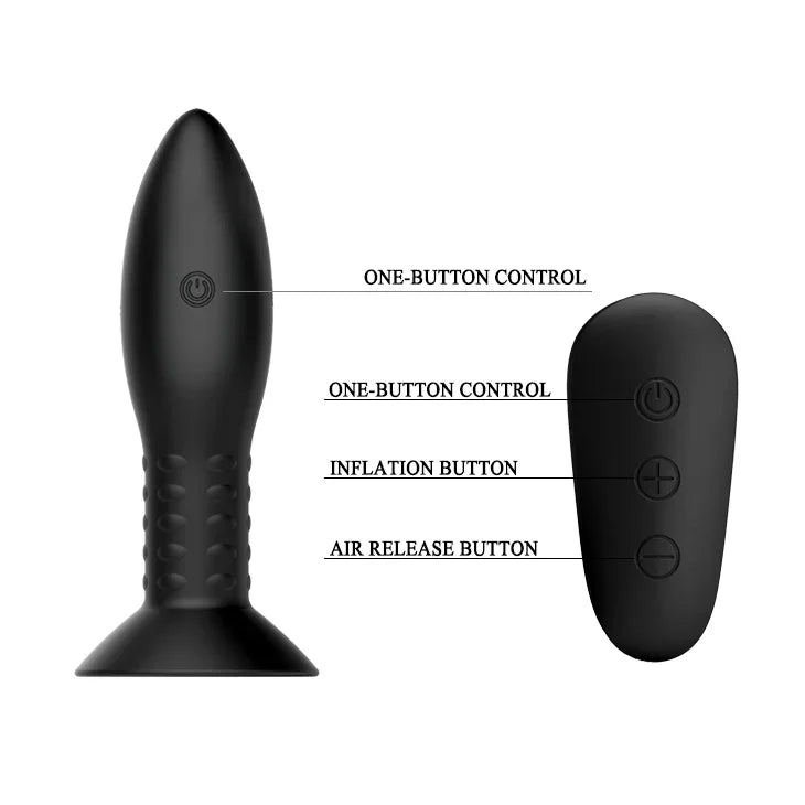 MR PLAY Rotation Beads Anal Plug - USB Rechargeable Beaded Butt Plug with Wireless Remote - Take A Peek