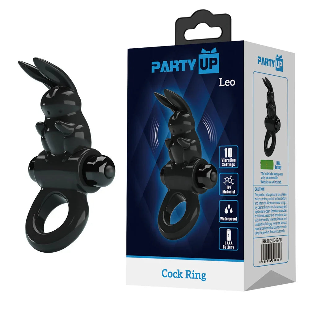 Party Up LEO Vibrating Cock Ring - Vibrating Cock Ring - Take A Peek