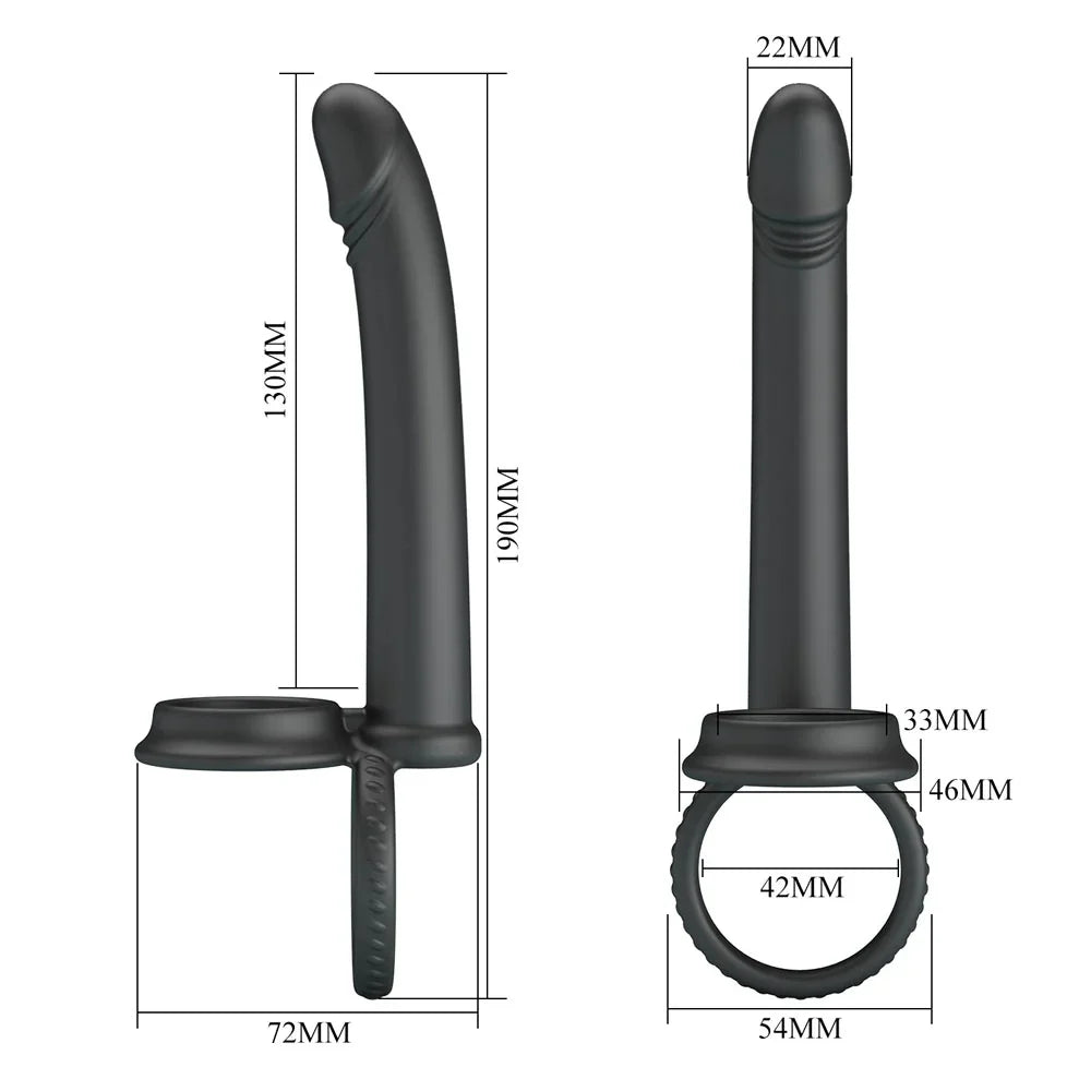 Party Up MARTIN Double Penetrator - Cock & Ball Rings with Double Penetrator - Take A Peek
