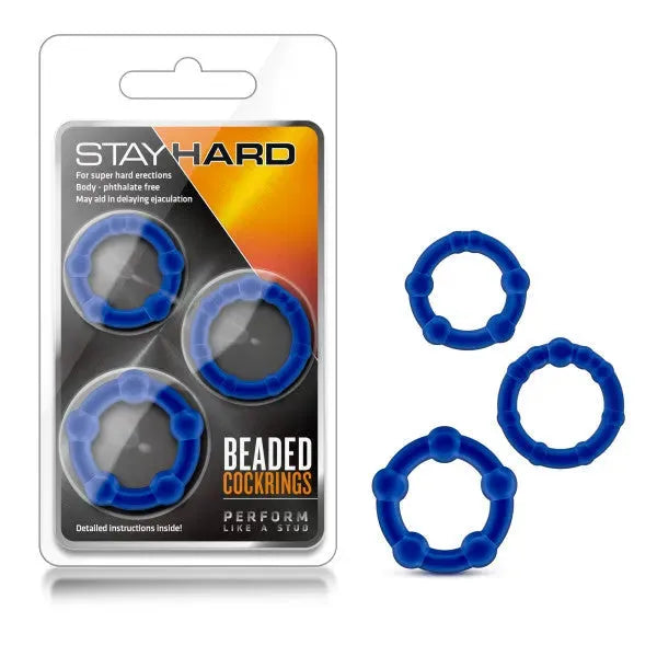 Stay Hard Beaded Cockrings - Take A Peek