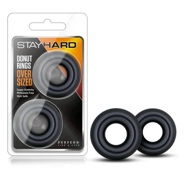 Stay Hard - Donut Rings Oversized - Large Cock Rings - Set of 2 - Take A Peek