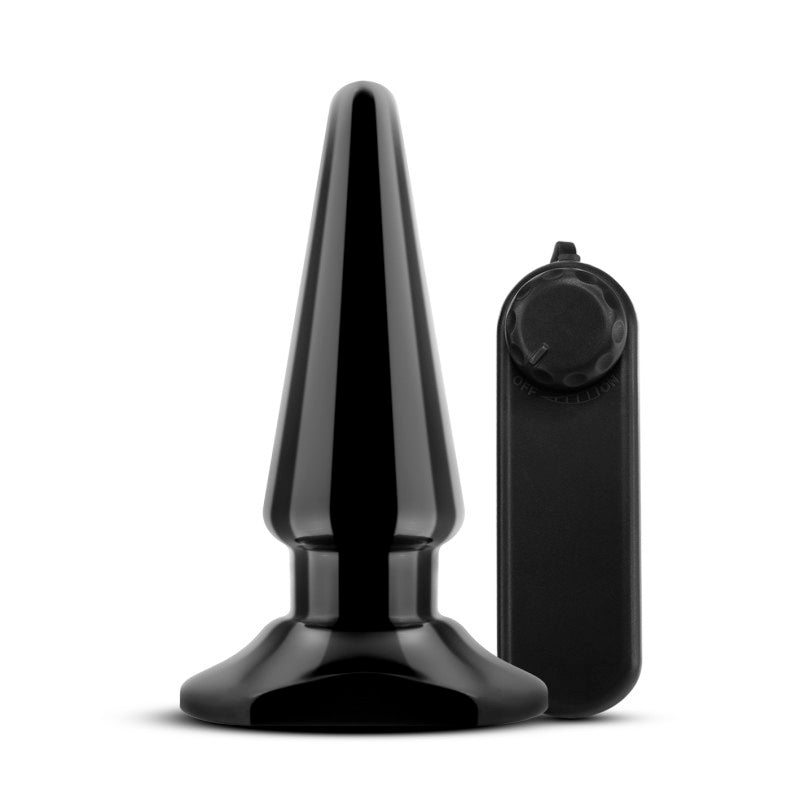 Anal Adventures Basic Vibrating Anal Pleaser - 10.1 cm Vibrating Butt Plug - Take A Peek