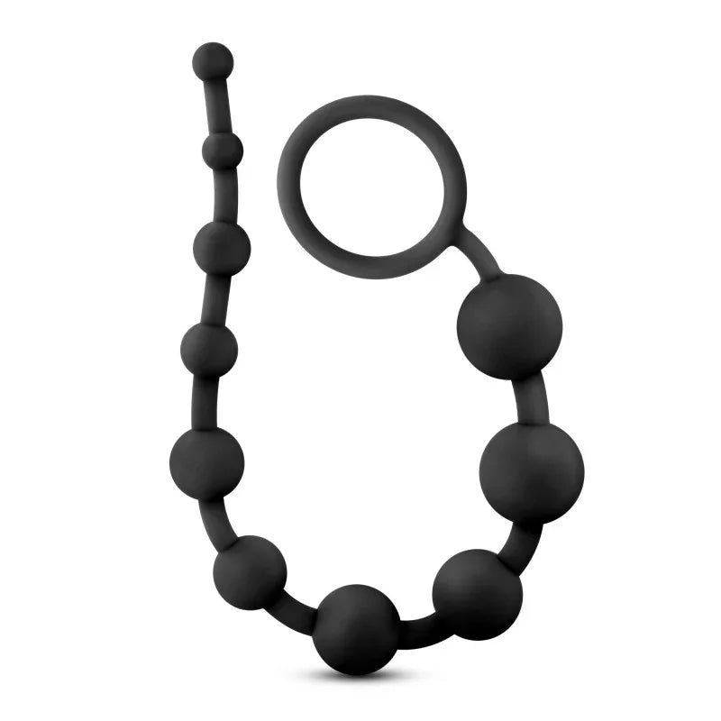 Anal Adventures Platinum 10 Anal Beads - - 31.7 cm Anal Beads - Take A Peek