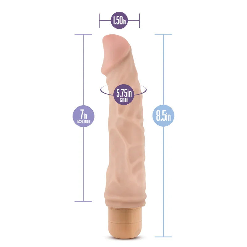 Dr. Skin Cock Vibe 6 - 8.5'' Cock - 21.6 cm Vibrating Dong - Take A Peek