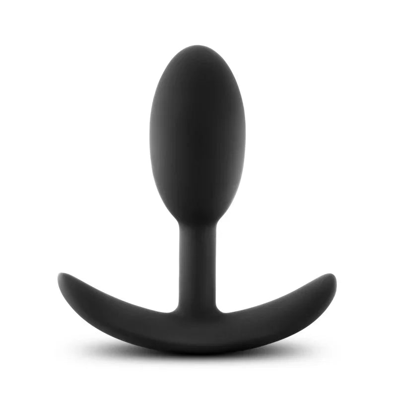 Anal Adventures Platinum Vibra Slim Plug - 8.9 cm Small Butt Plug with Internal Ball - Take A Peek