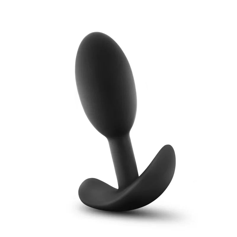 Anal Adventures Platinum Vibra Slim Plug - 8.9 cm Small Butt Plug with Internal Ball - Take A Peek
